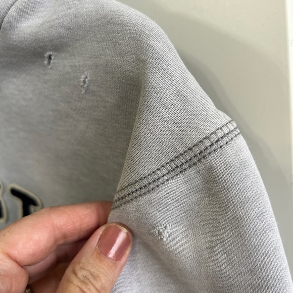 GUC vintage Hollister Custom Surfboards size L LGray Hoodie. Perfectly broken in - Picture 5 of 11